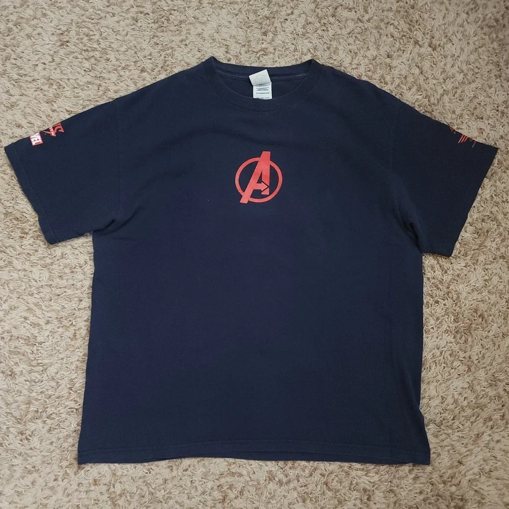 Avengers Vs System Mens L Marvel‎ Short Sleeve Shirt  Avengers Assemble